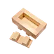 Korin TK-612-01 Battera Sushi Mold - Rectangular Wooden Mold, 8"L x 4-1/2"W x 2"H, Sushi Rolls 1 image