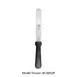 Mercer M18850 Spatula, 6" Blade, 11" Length, Black Polypropylene Handle, Stainless Steel Blade, NSF 1 image