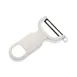 Mercer M33072 Y-Peeler, 4" Length, Carbon Steel Blade, Handle, Eye Remover, Black Red White 4 image