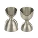 Mercer M37098 Barfly Rim Jigger 25 ml (0.67 oz) / 50 ml (1.69 oz) Large, 18/8 Stainless Steel 1 image