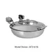 Spring USA 2472-697/36 Induction Server, 14.17" Dia. x 7.11" H, Round SS, Gold Cover, 1‑4 Qt Inserts 1 image