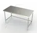 AERO Mfg 2TSX-3060 Stainless Steel Top 54" - 62" Work Table 1 image