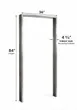 World Manufacturing 36” × 84” Stainless Steel Door Frame 1 image