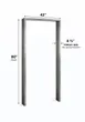 World Manufacturing 42” × 80” Stainless Steel Door Frame 1 image