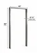 World Manufacturing 42” × 84” Stainless Steel Door Frame 1 image