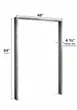 World Manufacturing 48” × 84” Stainless Steel Door Frame 1 image
