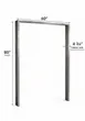 World Manufacturing 60” × 80” Stainless Steel Door Frame 1 image