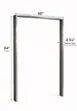 World Manufacturing 60” × 84” Stainless Steel Door Frame 1 image