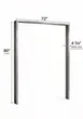 World Manufacturing 72” × 80” Stainless Steel Door Frame 1 image