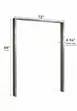 World Manufacturing 72” × 84” Stainless Steel Door Frame 1 image