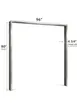 World Manufacturing 96” × 80” Stainless Steel Door Frame 1 image