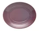 Libbey 109771 Oval Mauve China Platter, 12" x 10" x 1.5" Ceramic, Canyonlands Design - 12/Case 1 image