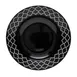 Libbey 109977 - 9" Round Soup Bowl, 10 Oz Capacity, Black Rim, China, Samira Design - 12/Case 1 image