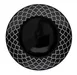 Libbey 109982 Samira Black Combo China Plate, 11-1/8" Round, Fine China Material - 12/Case 1 image