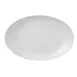 Reserve by Libbey 113336 - Oval Porcelain Platter, 8.6" W x 5.5" D x 1.5" H, White, Rim, 12/Case 1 image