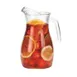 Libbey 13112221 Glass Pitcher, 50.75 Oz (1.5 Qt) Clear, 8½" H x 4½" W x 5" D, Handle - 6/Case 1 image