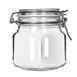 Libbey 17209925 Glass Jar, 25.25 oz (5‑1⁄8" H×D), Opening, Lid with BPA‑Free Rubber Seal - 6/Case 1 image