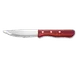 Libbey 200 1432 - Beef Baron II Steak Knife, 10" Steel Blade, Red Pakka Wood Handle - 12/Case 1 image