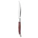 Libbey 200-1882 Slim Euro Steak Knife, 9.25" Length, 4.13" Blade, Brown Wood Handle - 12/Case 1 image