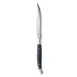 Libbey 200 1892 Steak Knife - 9.25" x 4.13" Blade, Tang, Black Wood Handle, Steel, 12/Case 1 image