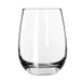 Libbey 231 Stemless White Wine Glass, 15.25 oz, 4.5" Height, Tempered Glass - 12/Case 1 image