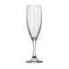 Libbey 3795 Flute Glass, 6 oz, 8½" Height, Tempered Glass, Safedge® Rim & Foot, Stem Base - 12/Case 1 image