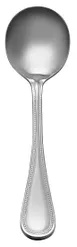 Libbey 407-004 Soup Spoon - 7 7/8" Round Bowl, 18/8 Stainless Steel, Calais Collection - 12/Case 1 image