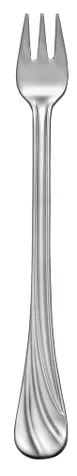 Libbey 491-029 Cocktail Oyster Fork, 6" 18/8 Stainless Steel, Serenade Collection - 12/Case 1 image