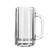 Libbey 5016 Beer Mug, 12 oz Paneled Stemless Glass, Clear, Non‑Tempered - 12/Case 1 image