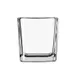 Libbey 5474 Votive Candle Lamp Holder, 7.5 oz Glass Cube, 3‑1/8" H x 2‑7/8" T x 2‑1/2" W - 12/Case 1 image
