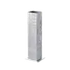 Libbey 6701 Bud Vase - 1.75" x 1.75" x 5.25" Stainless Steel Hammered Sonoran Finish - 12/Case 1 image