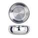 Libbey 6708 - Double‑Wall Insulated Bowl, 9" Diameter, 90 oz (2 Quart) Stainless Steel Finish - 1/Case 1 image