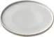 Playground 701127191000582 Nara White Stoneware Plate, 8¼" Dia x 1" Wide Rim, Oven Safe - 6/Case 1 image