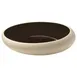 Playground 701182691001372 - 10¼" Round Stoneware Plate, Black Coupe Rim, 10.25" Dia x 2" H - 6/Case 1 image