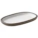 Playground 701201991000436 Oval Stoneware Platter, 7½" Dia x 4⅜" H, Coupe Rim, Taupe - 6/Case 1 image