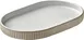 Playground 701206891000582 Oval China Platter, 7-1/8" x 4-3/8" x 3/4", White Ceramic, Safe - 6/Case 1 image