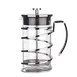 Libbey 73592 French Press – 34 oz (4‑Cup) Steel Frame with Glass Carafe, Clear Finish - 1/Case 1 image