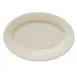 Libbey 740-901-107 Oval Platter, 10.25" L x 7.125" W x 1" H, White Porcelain Edge - 12/Case 2 image