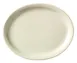 Libbey 740-901-115 Oval China Platter, 11½" L x 9¼" W x 1⅛" H, Cream White Porcelain, Narrow Rim - 12/Case 1 image