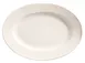 Libbey 740-901-117 Oval China Platter, 11½" x 7¾" Cream White Porcelain with Rolled Edge - 12/Case 1 image
