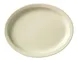 Libbey 740-901-134 Oval Platter, 13.25" L x 11" W x 1.25" H, White Porcelain, Narrow Rim - 6/Case 1 image