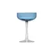 Libbey 7401/AK1K2K Coupe Cocktail Glass, 8.5 oz Sapphire Color, Stem Base Glass - 12/Case 1 image