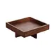 Playground 742890191000000 Walnut Square Stand, 7‑1/8" x 2‑3/4" H, Natural Wood, 1‑4" Height, Case 1 image