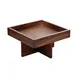 Playground 742890291000000 Square Walnut Wood Stand, 7‑1/8" x 4‑1/4" Natural Finish - Case 1 image