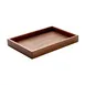 Playground 742890691000000 Walnut Wood Platter 11" x 7-1/8", Microwave and Dishwasher Safe - 1/Case 1 image