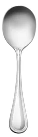 Libbey 774016 - Soup Bouillon Spoon, 6" Length, 18/8 Stainless Steel, Geneva Collection - 12/Case 1 image