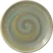 Heart & Soul 801122141000104 Round Porcelain Plate, 8.27" x 8.27" Coupe Rim, Thyme Color - 6/Case 1 image
