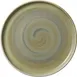 Heart & Soul 801182741000104 Round Porcelain Plate, 10.5" Diameter, Flat Edge, Thyme Color - 6/Case 1 image