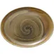 Heart & Soul 801223141000102 Oval Porcelain Platter, 12" L x 9.4" W x 1.1" H, Cumin Rim - 6/Case 1 image