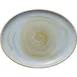 Heart & Soul 801223641000100 Oval Porcelain Platter, 14.25" x 11" x 1.14", Curved Edge - 6/Case 1 image